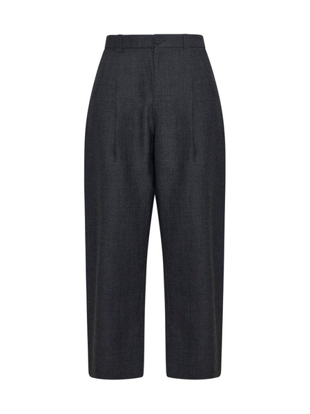 Studio Nicholson Tuck High-Waisted Tapered Leg Trousers