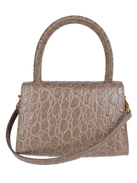 By Far Embossed Top Handle Tote Bag