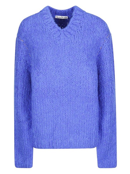 Acne Studios V-Neck Knitted Sweater