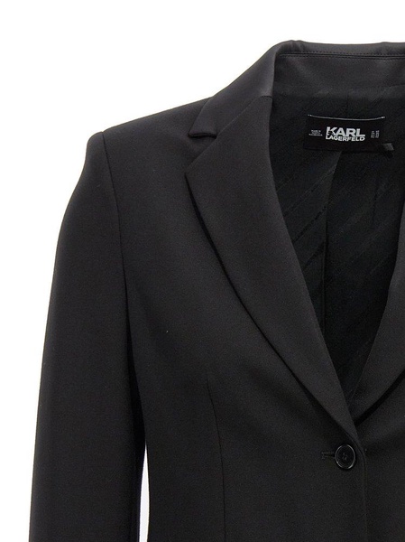 Karl Lagerfeld Punto Single-Breasted Tailored Blazer