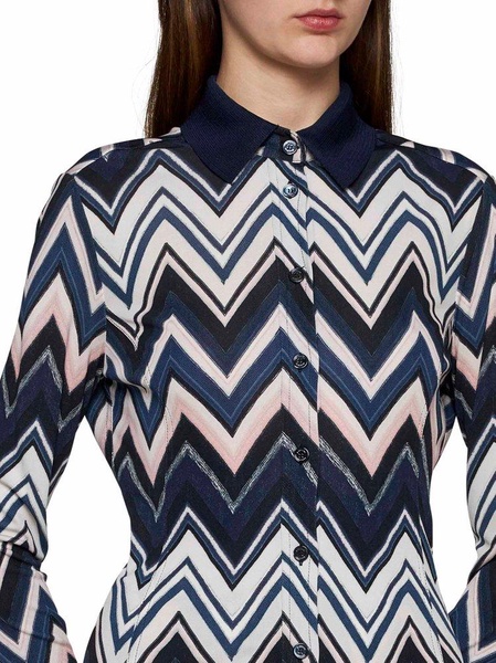 Missoni Zigzag Printed Long Sleeved Shirt