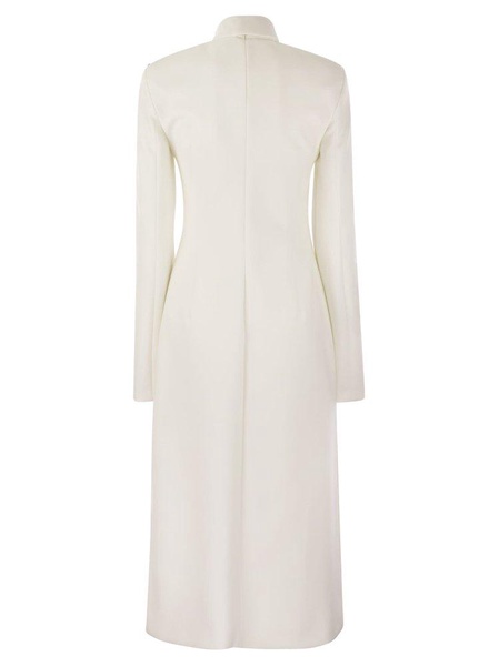 Sportmax High Neck Long-Sleeved Dress