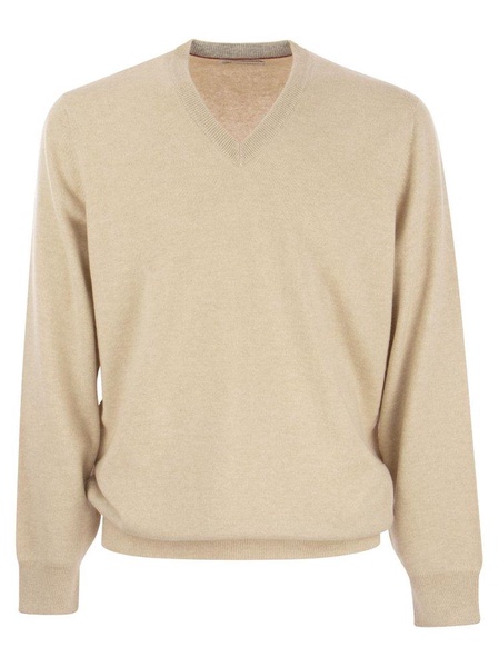 Brunello Cucinelli V-Neck Knit Jumper