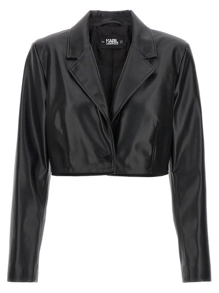 Karl Lagerfeld Single-Breasted Tailored Blazer