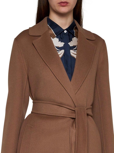 'S Max Mara Pauline Belted Long-Sleeved Coat