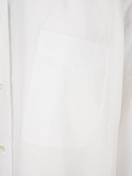 Maison Margiela Sheer Overlay Shirt Dress