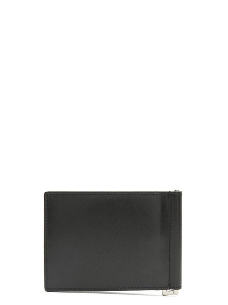 Saint Laurent "Cassandre" Bi-Fold Leather Wallet