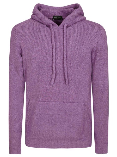 Roberto Collina Drawstring Knit Hoodie