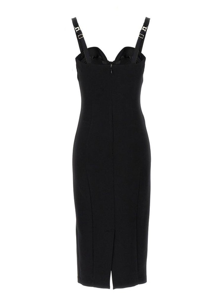 Elisabetta Franchi Bow-Detail Bustier Midi Dress