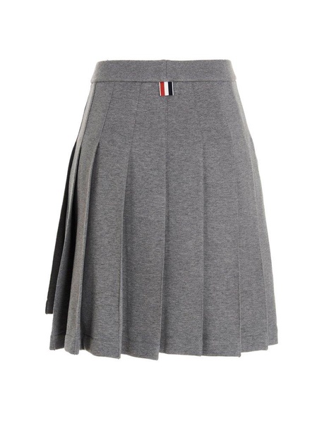 Thom Browne High-Low Hem Pleated Skirt