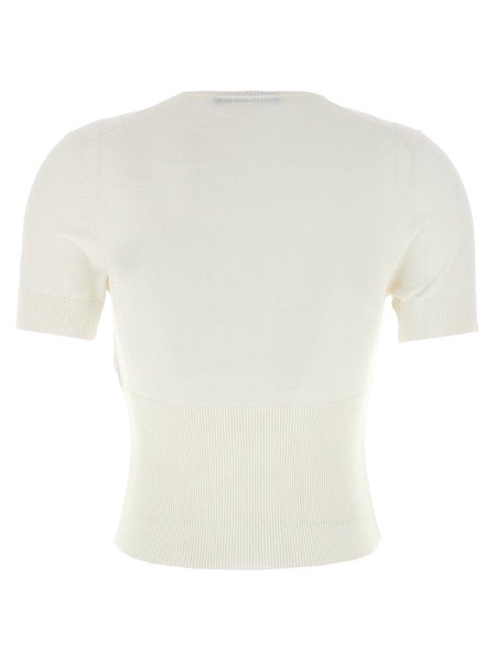 Jacquemus Le Haut Pralù Cropped Knitted Top