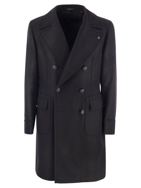 Tagliatore Wool And Cashmere Double Breasted Coat