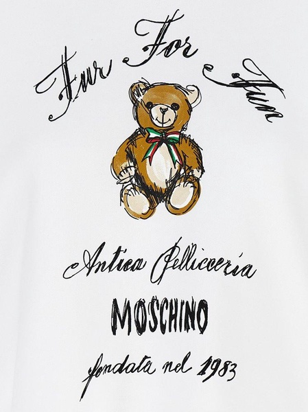 Moschino 'Antica Pellicceria' Cropped Hoodie