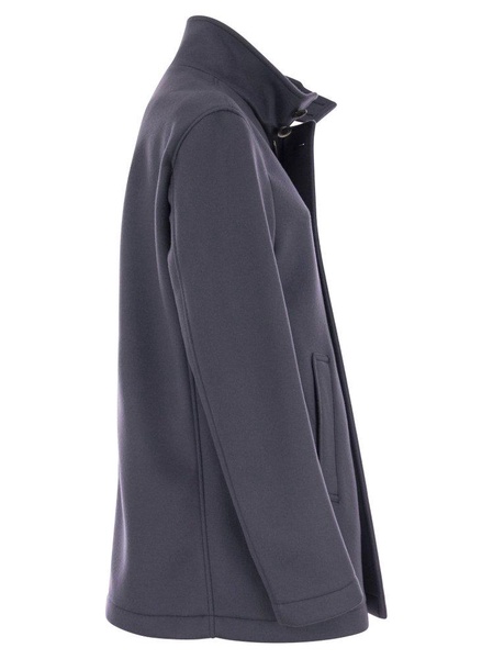 Herno Wool And Cashmere Double Breasted Coat