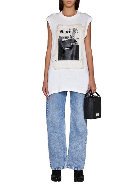 Maison Margiela Graphic Printed Sleeveless T-Shirt