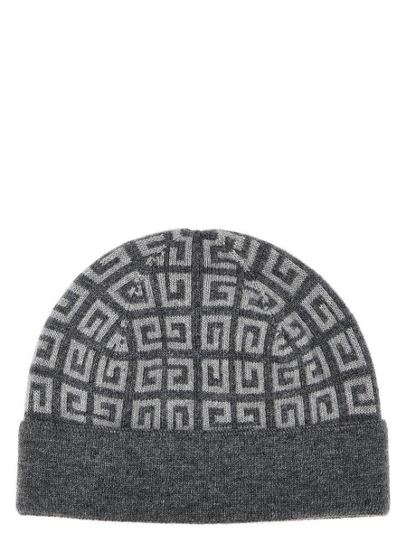 Givenchy All-Over Logo Embroidered Knitted Beanie