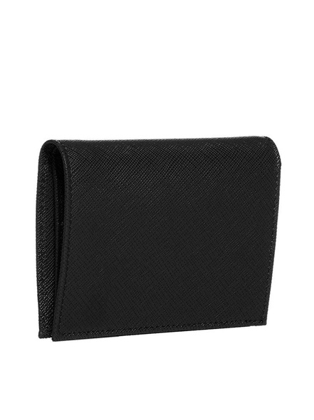 Saffiano Logo Plaque Small Wallet