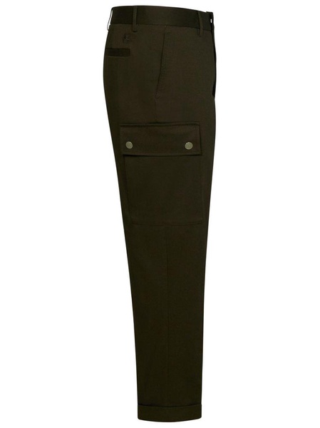 Etro Pegaso-Motif Mid-Rise Cropped Trousers