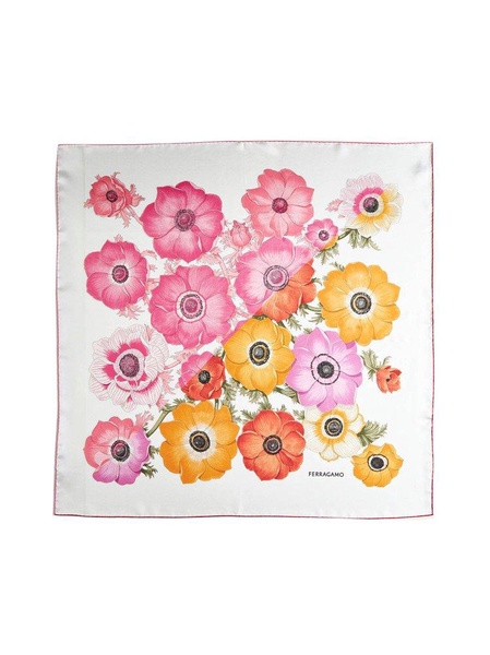 Ferragamo Anemone Printed Foulard