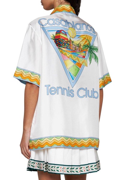 Casablanca Afro Cubism Tennis Club Shirt