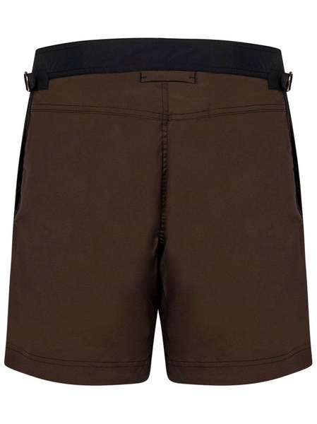 Tom Ford Waist Tab Detailed Swim Shorts