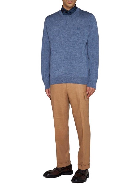 Etro Logo-Embroidered Crewneck Knitted Jumper