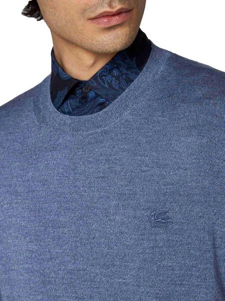 Etro Logo-Embroidered Crewneck Knitted Jumper