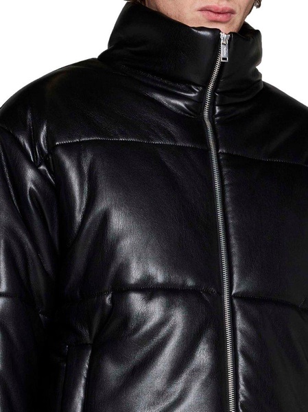 Nanushka Faux Leather Puffer Jacket