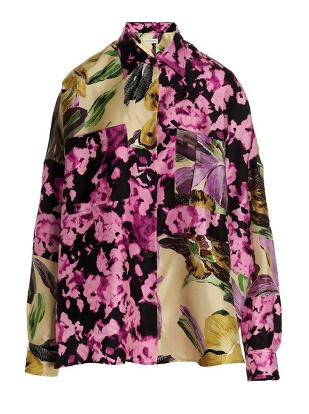 Dries Van Noten Floral Printed Button-Up Shirt