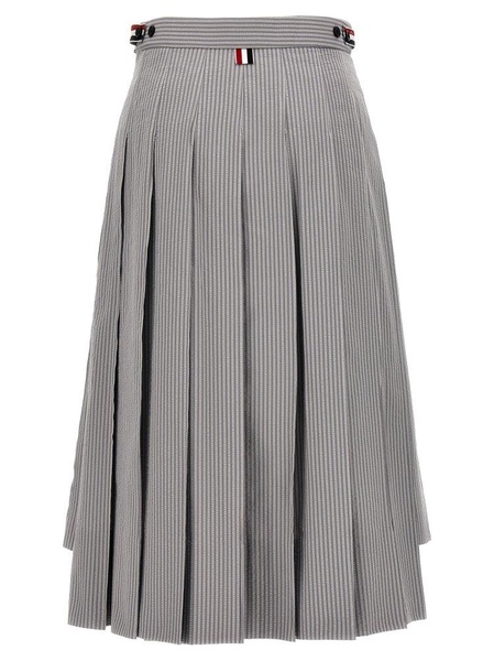 Thom Browne Pleated Midi Skirt