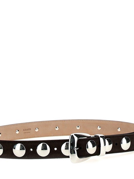 Khaite Benny Stud Embellished Buckled Belt