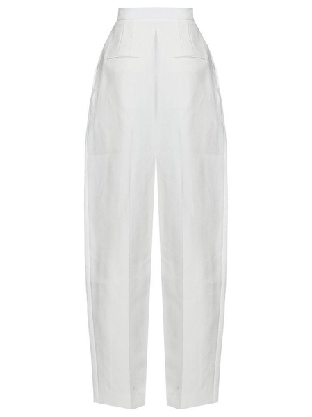 Khaite High-Waisted Tapered Leg Trousers