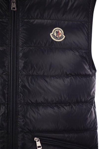 Moncler Logo Patch Zip-Up Padded Vest