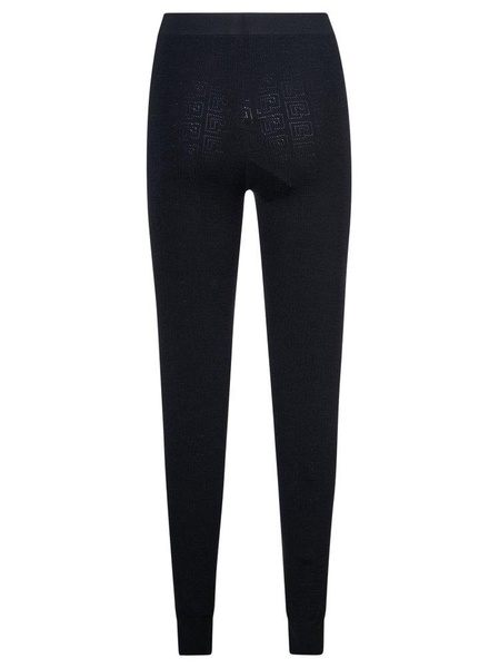 Paco Rabanne High Waist Logo Waistband Leggings