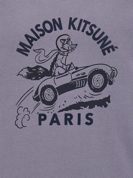 Maison Kitsuné Racing Fox Printed Crewneck Sweatshirt