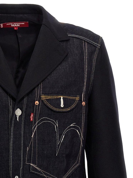 Junya Watanabe MAN X Levi's Single-Breasted Stitched Blazer