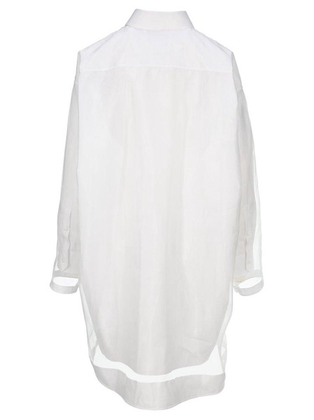 Maison Margiela Sheer Overlay Shirt Dress