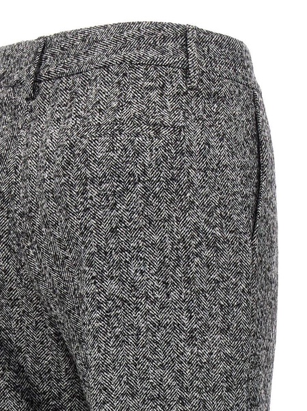 Alessandra Rich High Waisted Tweed Trousers