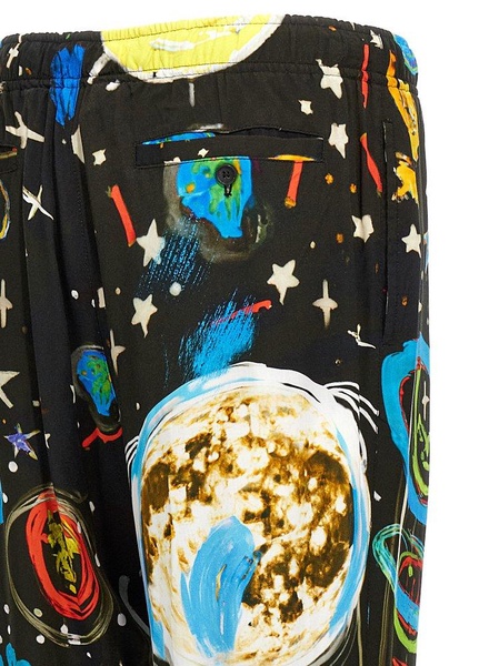 Palm Angels Starry Night Printed Drawstring Pants