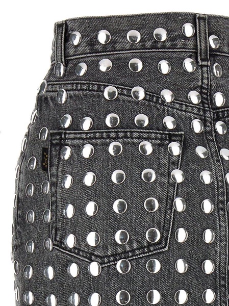 Haikure Stormy Embellished High-Waist Mini Skirt