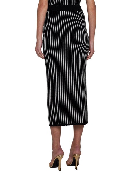 Alessandra Rich Striped Midi Skirt