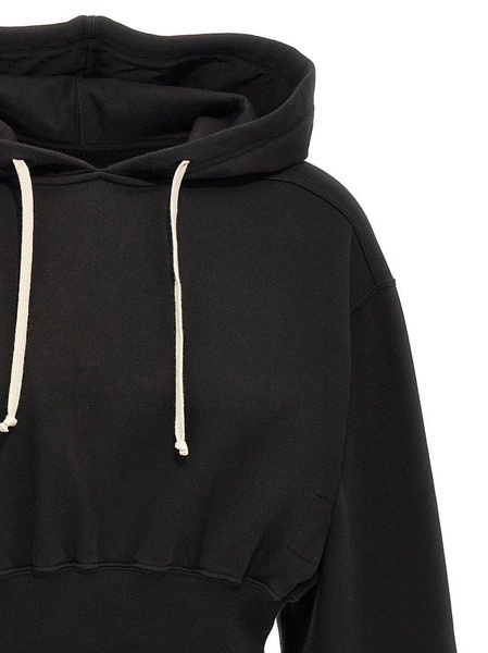 Rick Owens DRKSHDW Tatlin Drawstring Cropped Hoodie