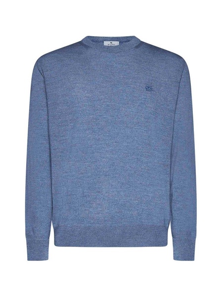 Etro Logo-Embroidered Crewneck Knitted Jumper