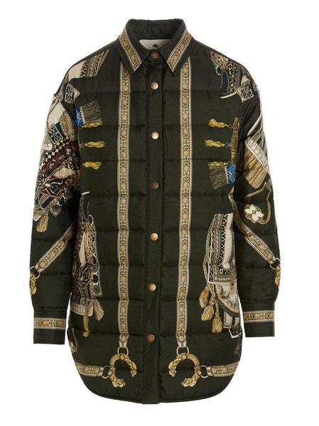 Etro Graphic Printed Button-Up Padded Jacket