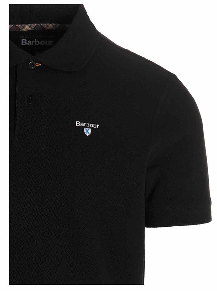 Barbour Logo Embroidered Short Sleeved Polo Shirt