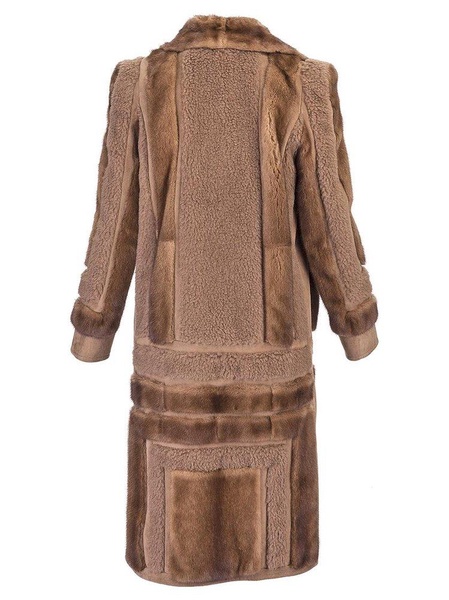 Fendi Single Breasted Panelled Long Coat