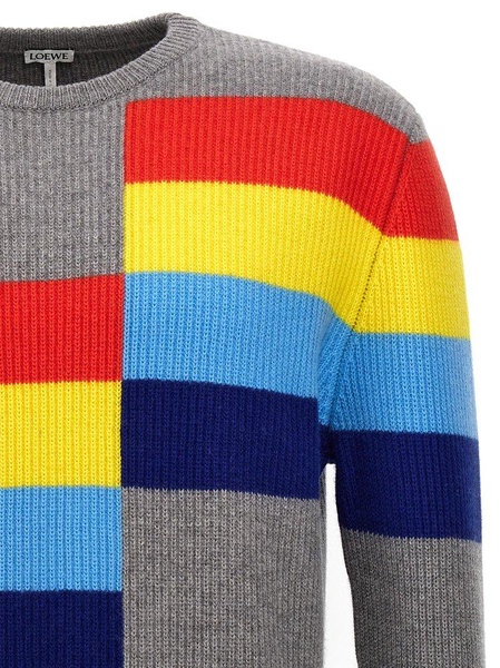 Colorblock Sweater Sweater, Cardigans Multicolor