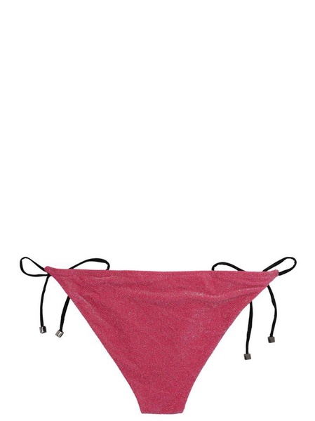 Karl Lagerfeld Logo-Embroidered Glitter Embellished Bikini Bottoms