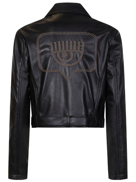 Chiara Ferragni Embellished Zip-Up Biker Jacket