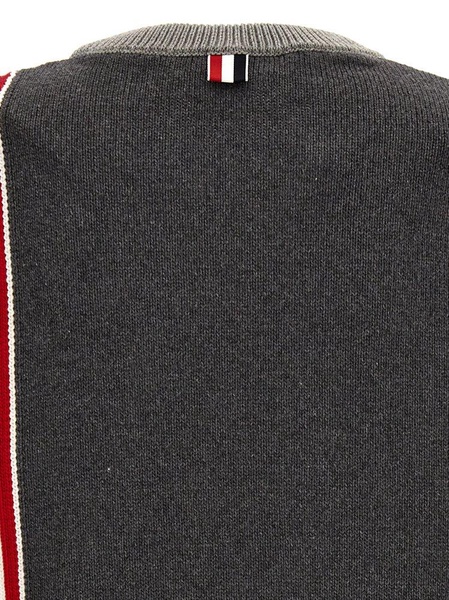 Thom Browne Funmix RWB-Stripe Crewneck Jumper